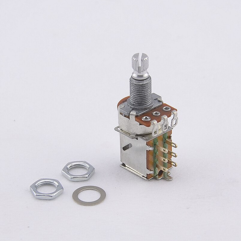 【Made in Korea】1 Piece Alpha Push Pull Potentiometer(POT) For Electric Guitar Bass 25K/B50K/250K/500K