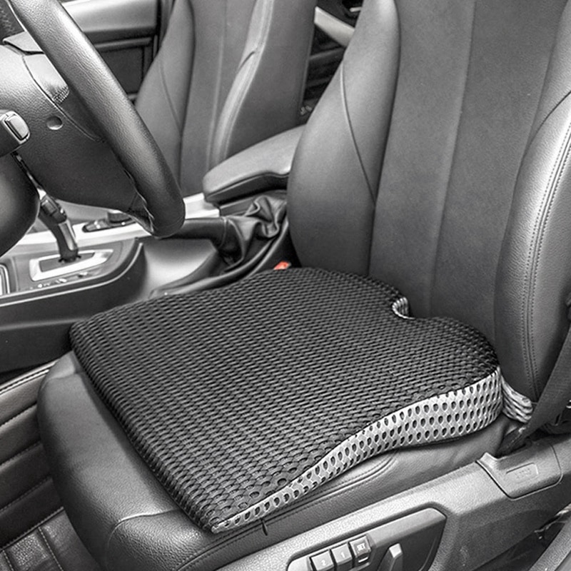 Cojín de asiento de cuña de camión de coche para aliviar el dolor de presión cojín de trasero ergonomía ortopédica soporte de espuma de memoria