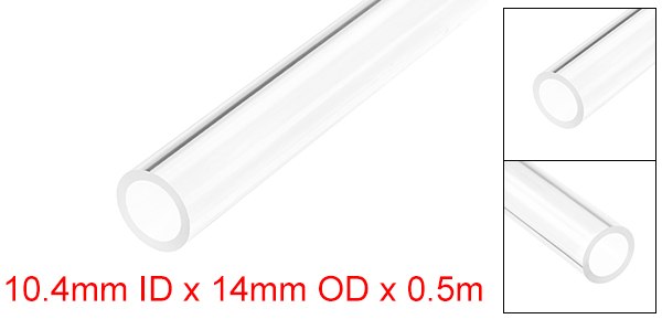 Uxcell starre Acryl rohre Rundrohr o.d 8mm-22mm 50cm langes Rohr transparent pmma Rohr Aquarium Zubehör Rohr verschraubungen