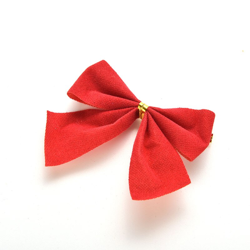 24 stuks kerstboomversiering met strikken, kerstballen, kerstversieringen voor het jaar, kerstversieringsbenodigdheden voor feesten en partijen.