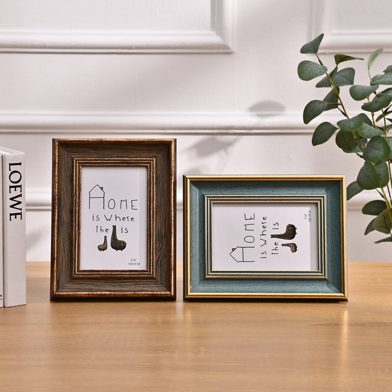 Classic Photo Frame Standing for Tabletop Hanging Wall Farmhouse Home Desk Office Decor Handmade Family Picture Frame