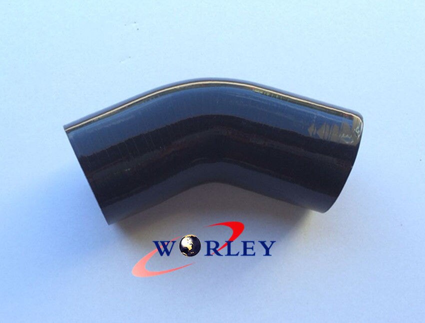 Silicone 45 degree Elbow 76mm 3" inch Turbo Intercooler hose BRED INTERCOOLER