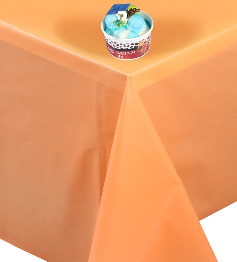 D & Z couleur Orange nappe 1pc jetable imperméable couverture de Table pour mariage Thanksgiving jour nouvel an fête
