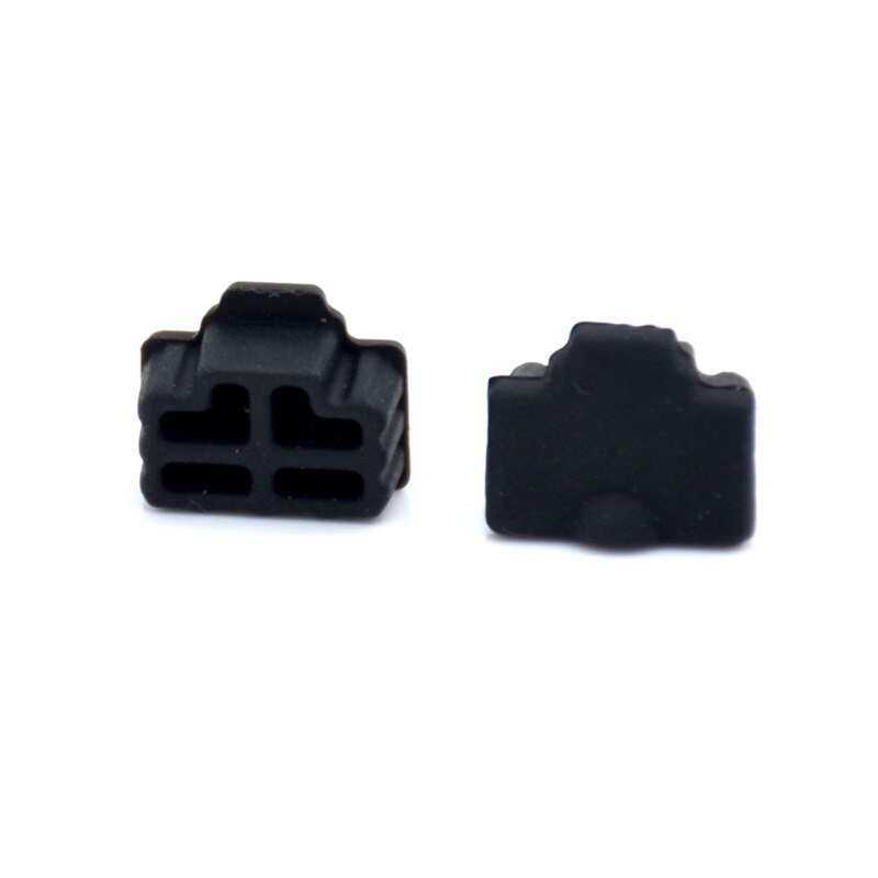 100Pcs Black Ethernet Hub Port RJ45 Anti Dust Cover Cap Protector Plug for RJ45 Female Jack