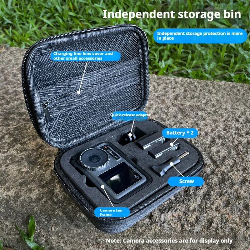 Mini draagtas Tas voor DJI OSMO Action 3 4 Reistas Camera-accessoires voor DJI Osmo Action 4 3 Opbergtas Beschermende doos
