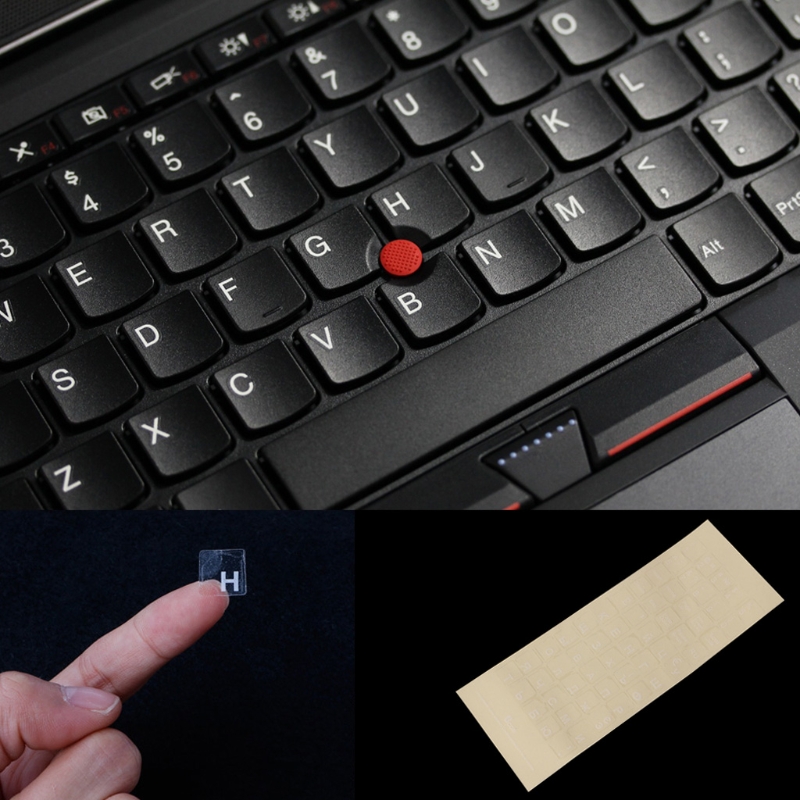 Russische Transparante Toetsenbord Stickers Voor 10 tot 17 Inch Notebook Computer Desktop Toetsenbord Laptop