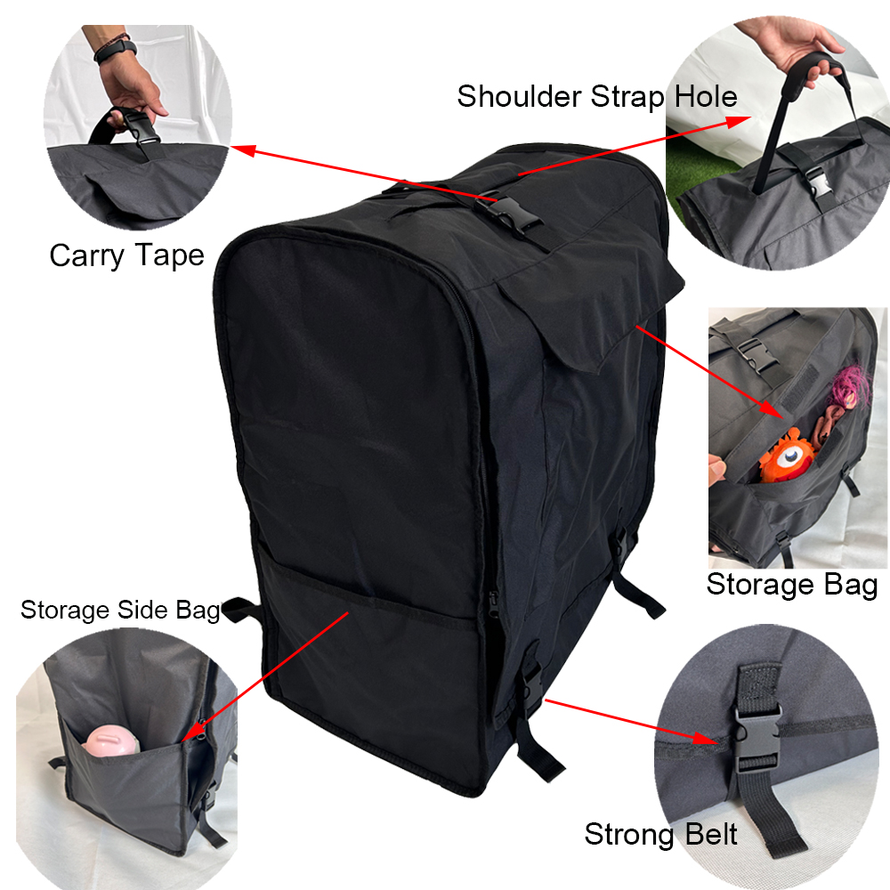 COLU KID ® Kinderwagen reistas, rugzak, kinderwagen opbergaccessoires compatibel met Cybex Coya, Beezy, Eezy kinderwagentjes