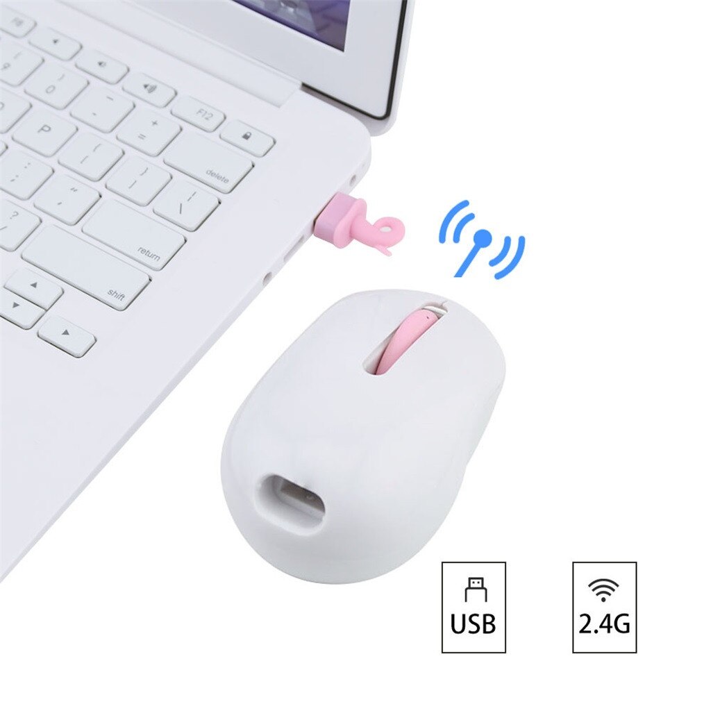 Portable Mini Mute Wireless Mouse 2.4Ghz Wireless Computer Gaming Mouse 1200DPI Cute Pig Mice Souris Sans Fil Pour Pc