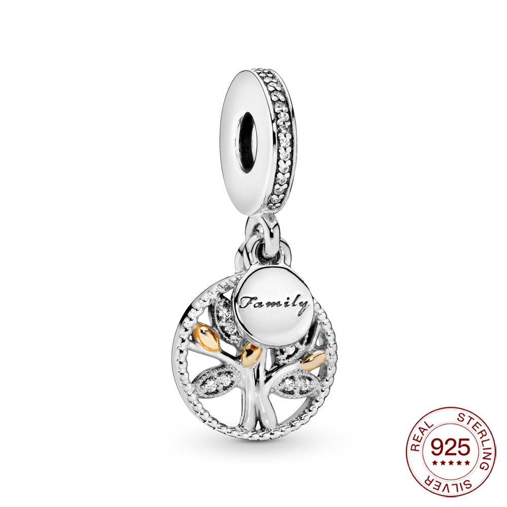 family silver charm 925 loving sister Dangle Charm family pendant Fit Original charm Nceklace for women jewelry: BMT505