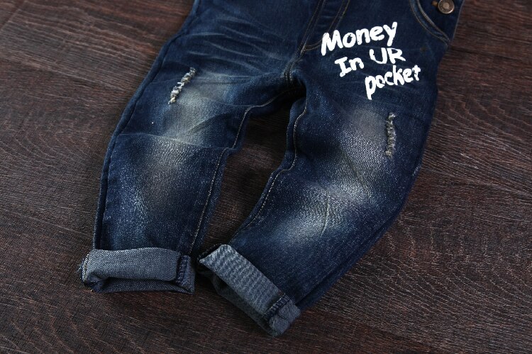 Lente Herfst Jongen Baby Algehele Bib Denim Rompertjes Baby Jumpsuit Kinderkleding Kind Broek Broek Katoen Losse Effen