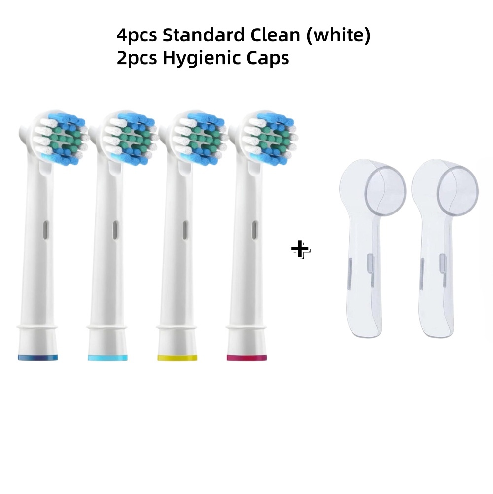 Compatibel met Oral B elektrische tandenborstel vervangende opzetborstels, precisie schone opzetborstel navullingen geschikt voor Oral B Pro: Goud