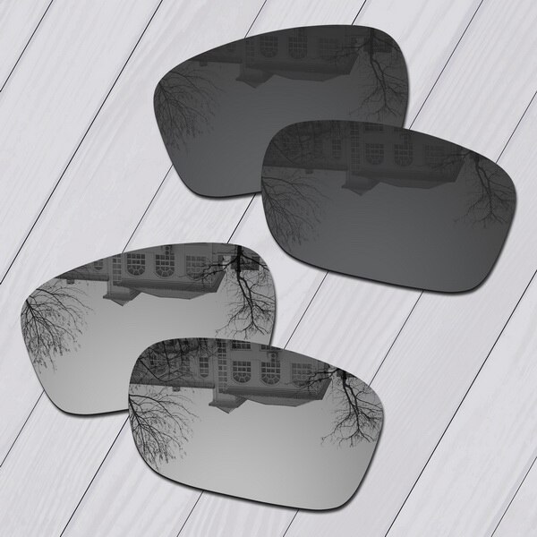 E.o.s lentes de substituição, com polarização melhorada para óculos de sol oakley jupiter squared-múltipla escolha: Black-Silver