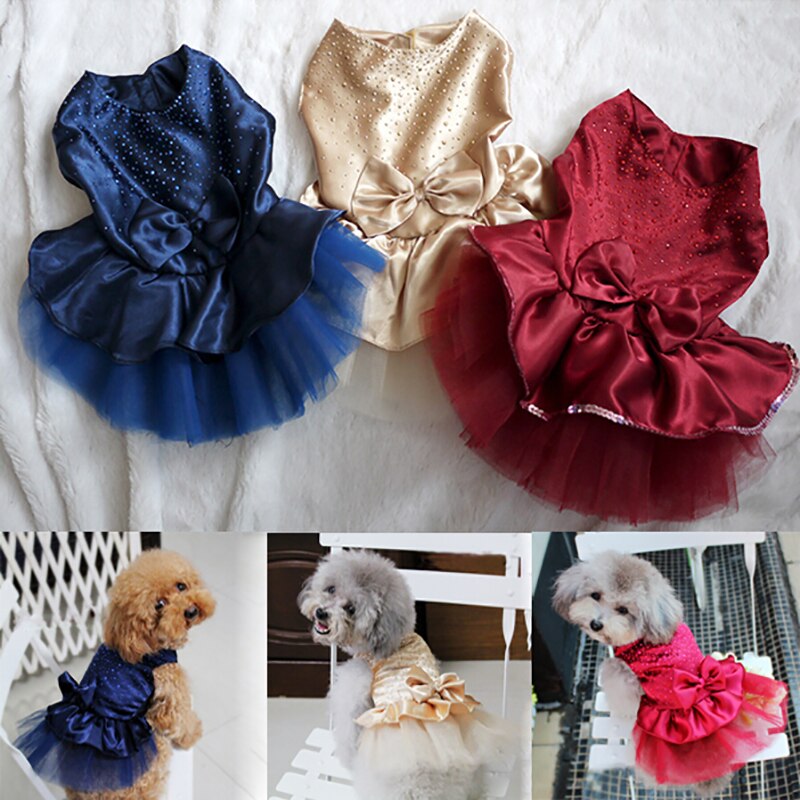 Roupas de verão para animais de estimação, vestido para cães, saia de verão, princesa, vestidos de casamento para cães, roupas de pelúcia para cães, saias, vestido de gato de estimação