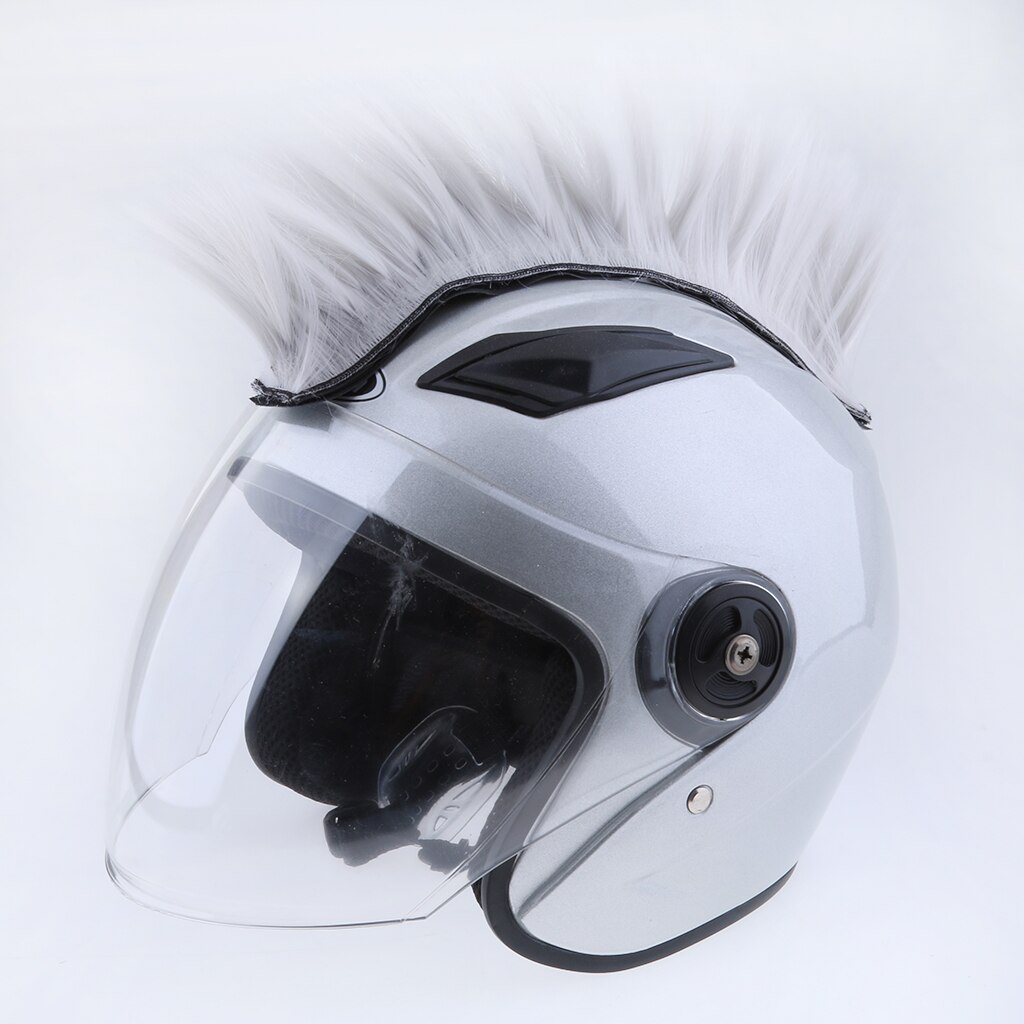Motorrad Skinhead Perücke Punk Helm Mohawk Perücke Kostümich Haarteil Skinhead Perücke für Cosplay