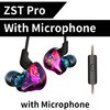 Kz Zst Zsr Anker Dual Driver Oortelefoon Afneembare Kabel In Ear Audio Monitoren Geluidsisolerende Hifi Muziek Sport Oordopjes: KZZSTProwithmic
