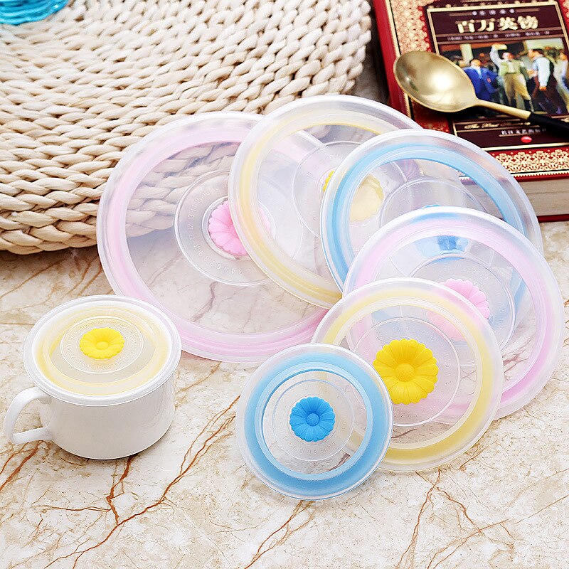 Reusable Food Packaging Cover Silicon Food Fresh-Keep Sealing Cap Vacuum Stretch Silicone Lids Kitchen Silicone Cover