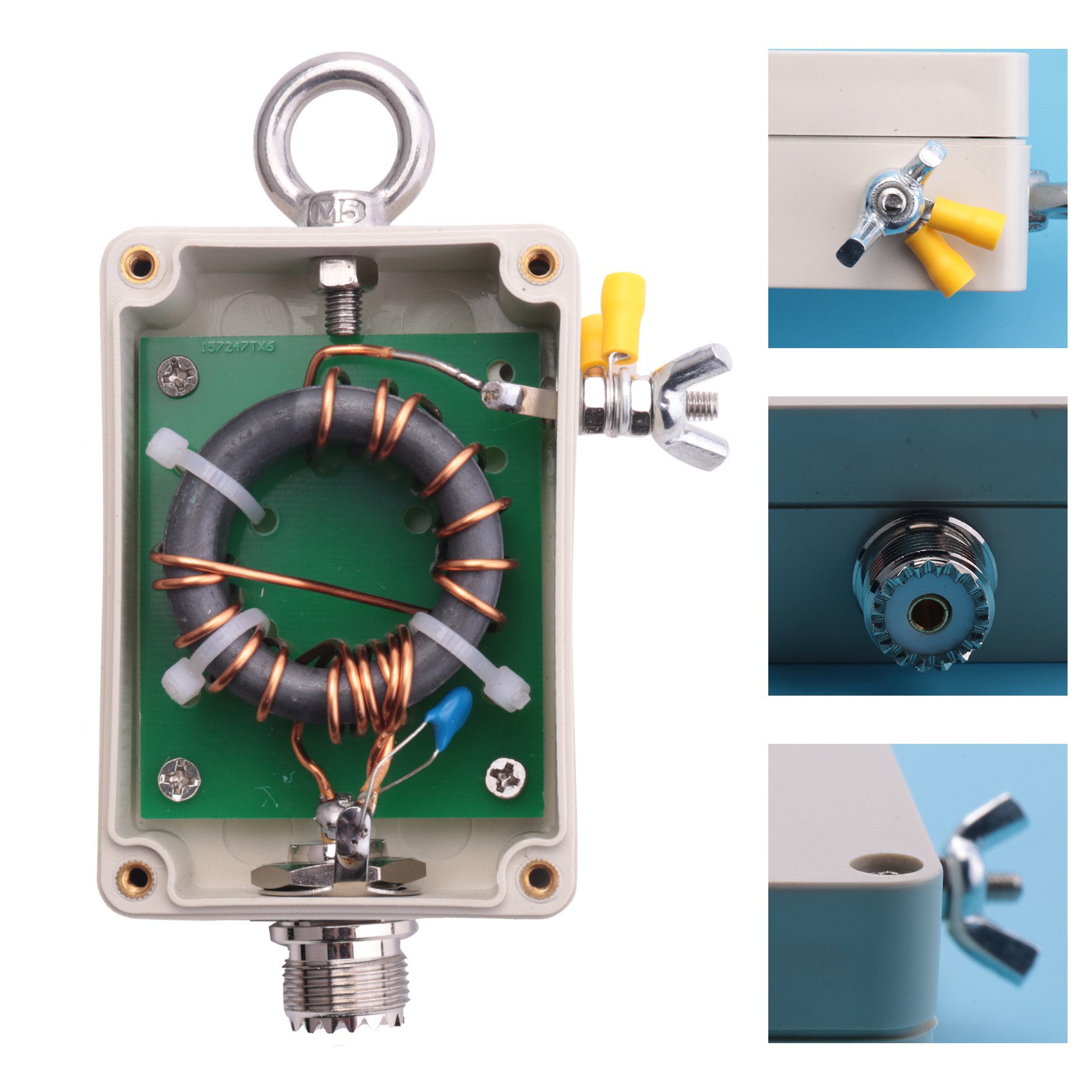 1:49 - 49:1 Balun für HF-Kurzwellen-Vierband-5-35MHz-Ende gespeiste Halbwellen-Efhw-Antenne 100W Schinken