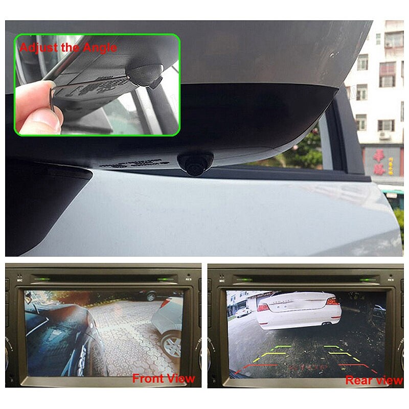 Mini Universal Auto Kamera 360 Grad Rotation Rück Omnidirektionale Rückfahr Kamera