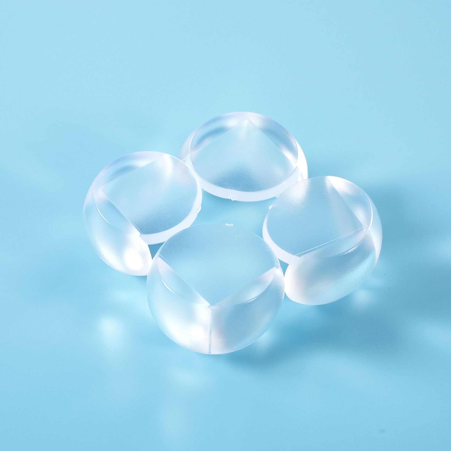 Kind Veiligheid Corner Protector Transparant 4 Stuks/pak Tafel Bescherming Van Kinderen Veilig Pvc Baby Beschermingsmiddelen: Ball Corner Guard