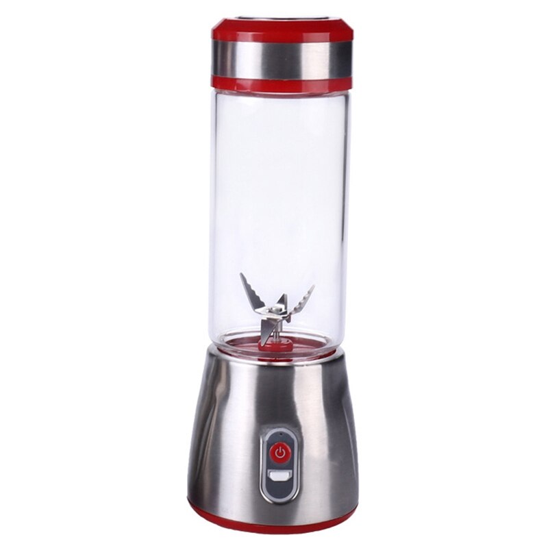 Mini Electric Usb Rechargeable Portable Blender Smoothie Maker Juicer Cup Shaker Squeezer Lemon Fruit Orange Juice Extract: Red