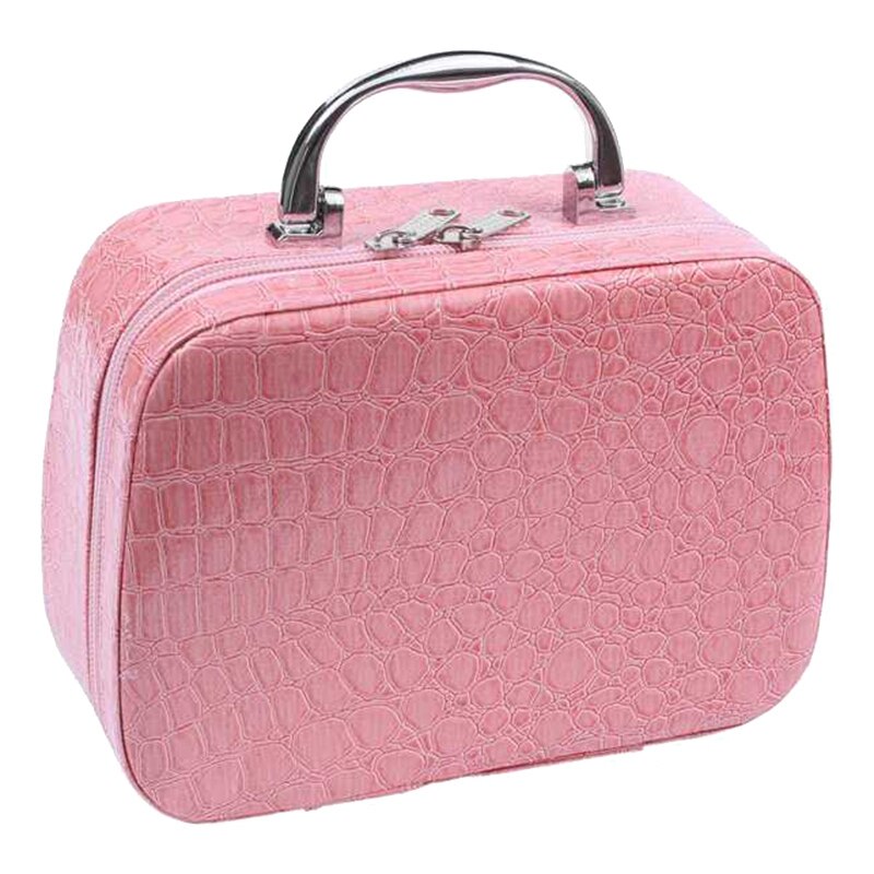 Caja de maquillaje de esteticista para mujer, bolso de viaje, caja de almacenamiento Pu