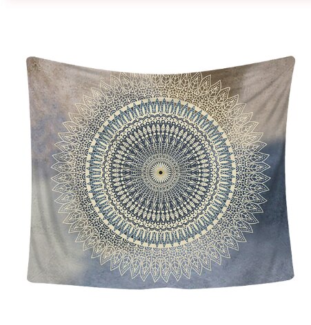 Mandala gobeläng väggdekor väggbonader psykedeliska hippie nattmåne gobeläng strandmatta