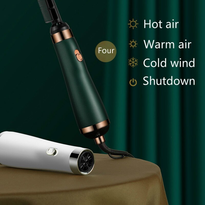 Electric Hair Dryer 3 In 1 Air Brush /Cold Air Blow Dryer Volumizer Hair Straightener Curler Comb Brush