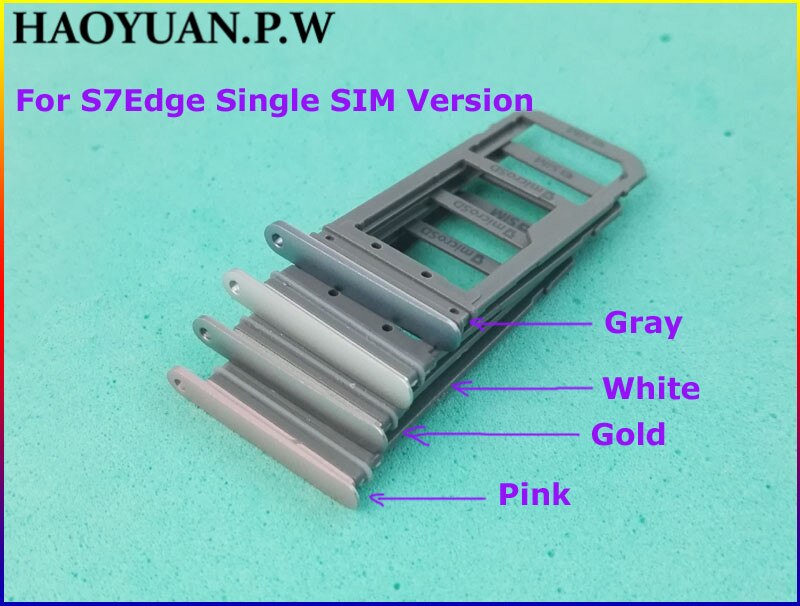 HAOYUAN.P.W Housing Single / Dual Version SIM Card Tray Slot Holder For Samsung Galaxy S7 Edge S7Edge G935 G935F/A/T