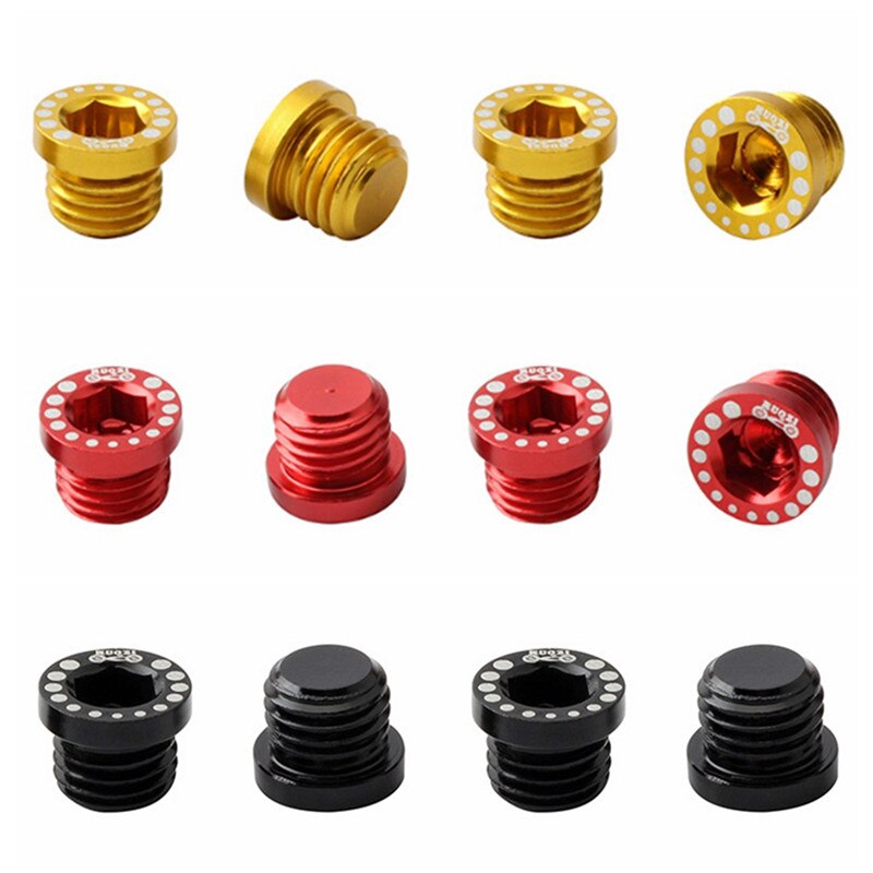 Tuerca de tornillo de Freno de bicicleta de montaña de aleación de aluminio V, tornillo de freno M10, instalación ultraligera, pernos, tuercas, hebilla giratoria, 4 Uds.