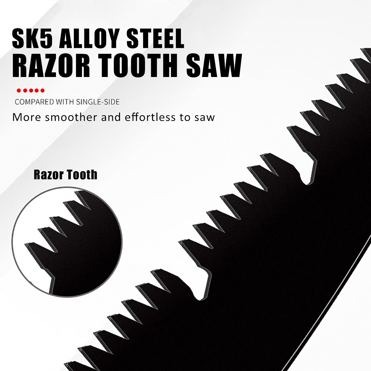 7/8.5/10-in Hand Pruning Saw Folding Hand Saw Razor Tooth Saw for Cutting Wood Camping Trimming Tree Limbs Branches Woodworking