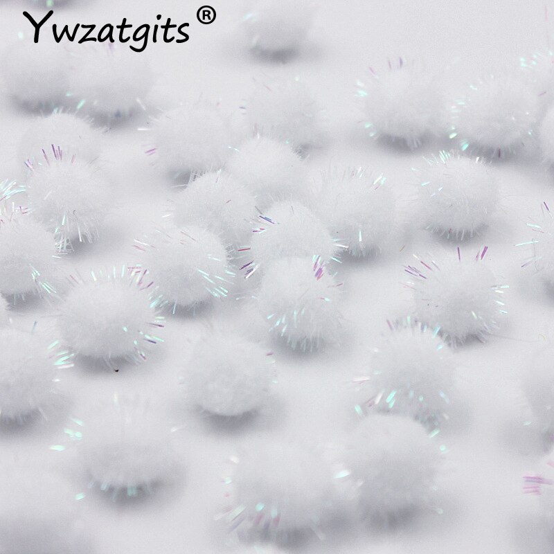 144pcs ongeveer 10mm Pluizige Zachte Pom Poms Pompoms ballen Handgemaakte Bruiloft Decor Voor DIY Kinderen Speelgoed Craft Supplies materialen YJ0702