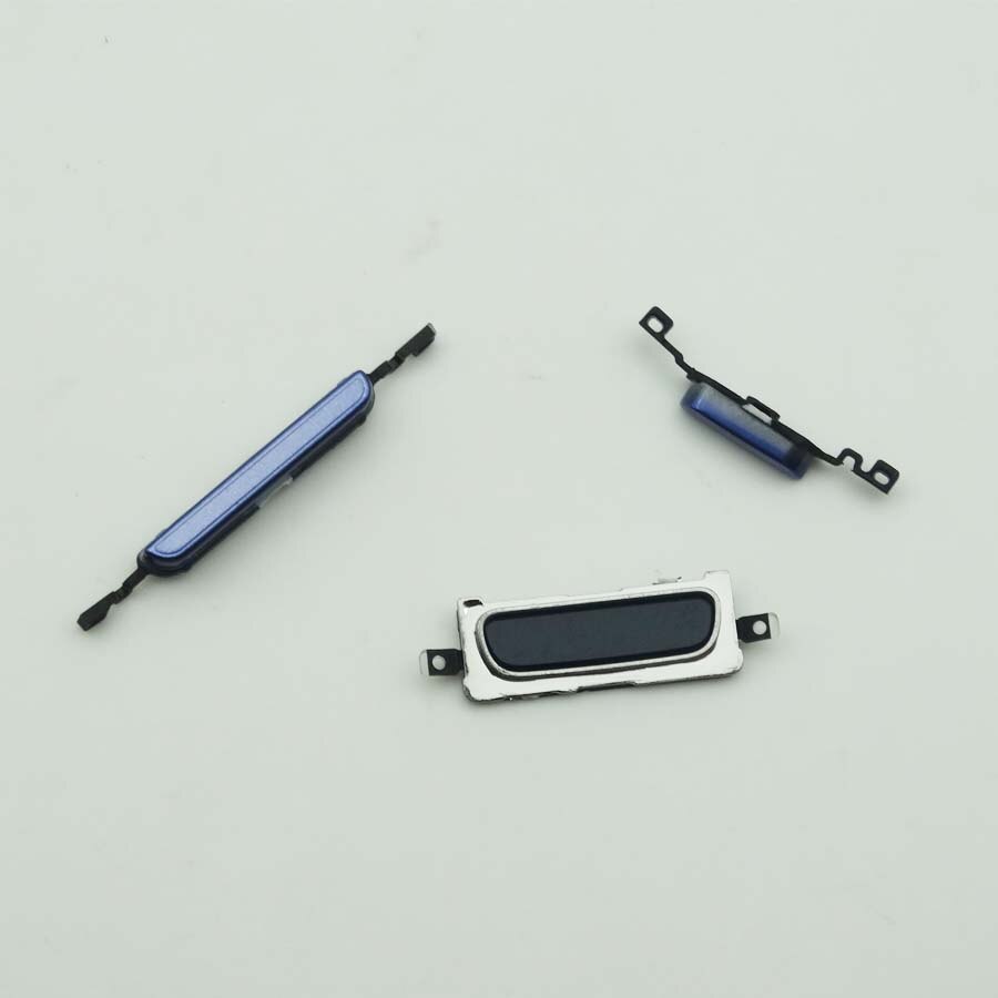 10 sets/lot aan/uit + volume + home-knop voor samsung galaxy  s3 mini  i8190 blauw/zilver
