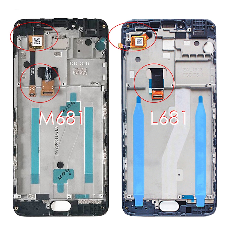 Original 5.5'' LCD For Meizu M3 Note LCD Display Touch Screen Digitizer Assembly For Meizu M3 Note M681H L681H LCD Replacement