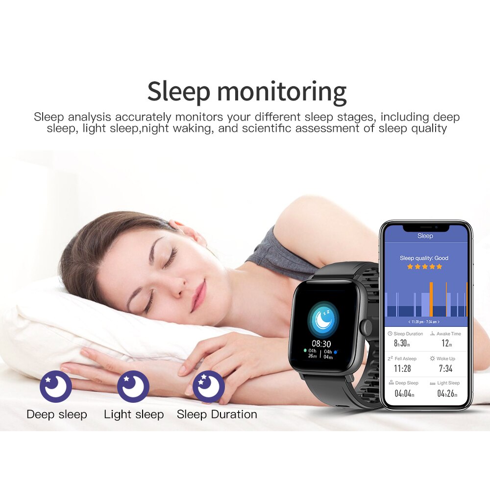Rundoing NY16 Smartwatch - Full Touchscreen, IP68 Waterproof Aluminum Alloy Case for Android & iOS