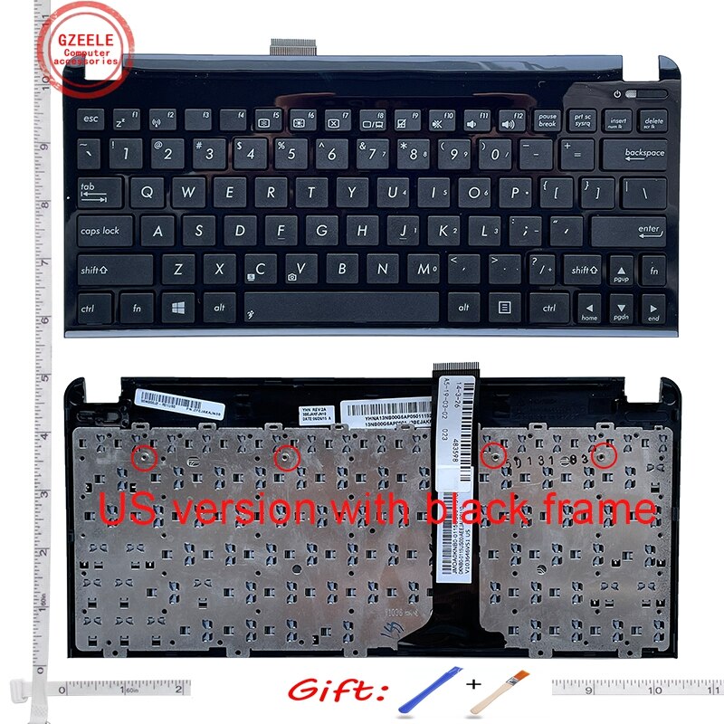 US Laptop Keyboard for ASUS Asus Eee PC EPC 1015 1015B 1015PN 1015PW 1015T 1011px 1015BX 1015CX 1015PX 1025 1025C TF101 1025