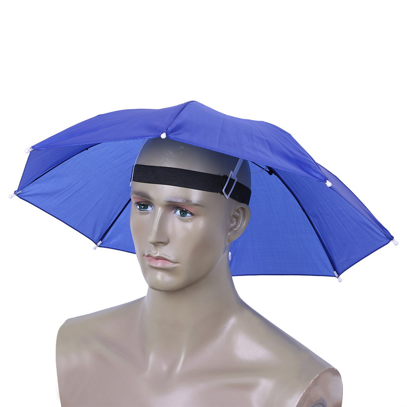 55/65cm Portable Outdoor Umbrella Hat Cap Folding Women Men Umbrella Fishing Hiking Golf Beach Headwear Handsfree Umbrella: 08