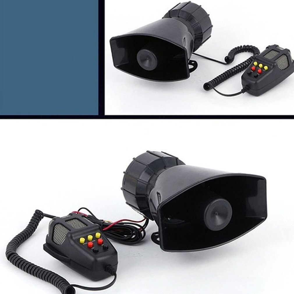Multipurpose Speakers Loud Car Horn Police Siren Air Horn Megaphone 100W 12V 7 Tone Siren Horn Car Motorcycle ccessories