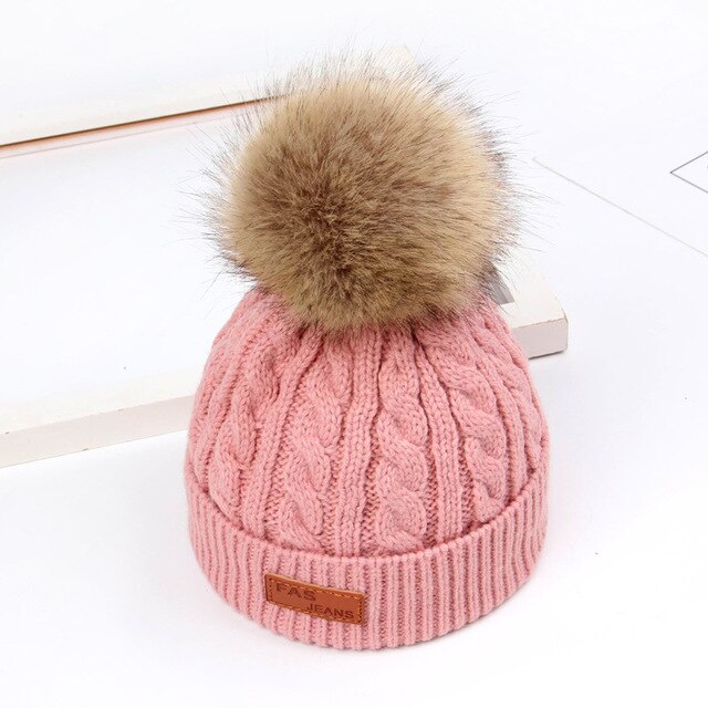 Børnehatte til at holde varmen om vinteren, koreanske babystrik hatte, moderigtige børns uldne uldkapper, drengehatte: A2