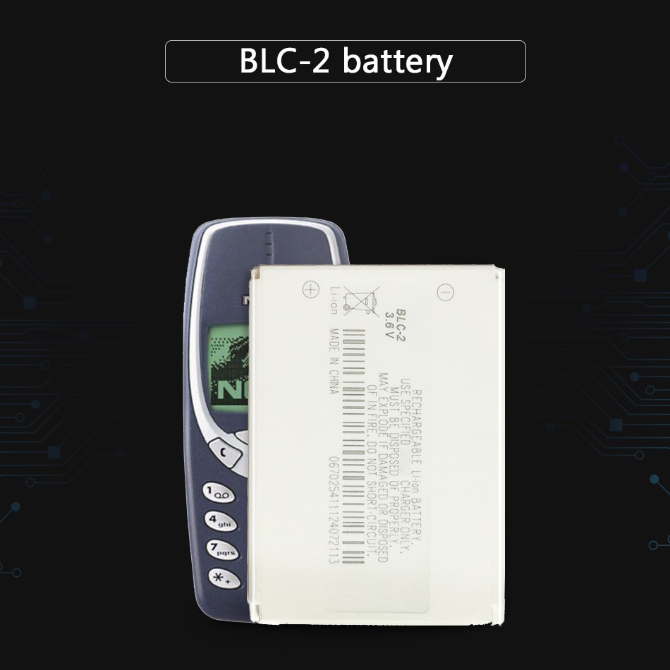 Li-Polymeer Batterij Voor Nokia 3310 3330 3410 3510 5510 3530 3335 3686 3685 3589 3315 3350 3510 6650 6800 Batterij BLC-2 800mAh