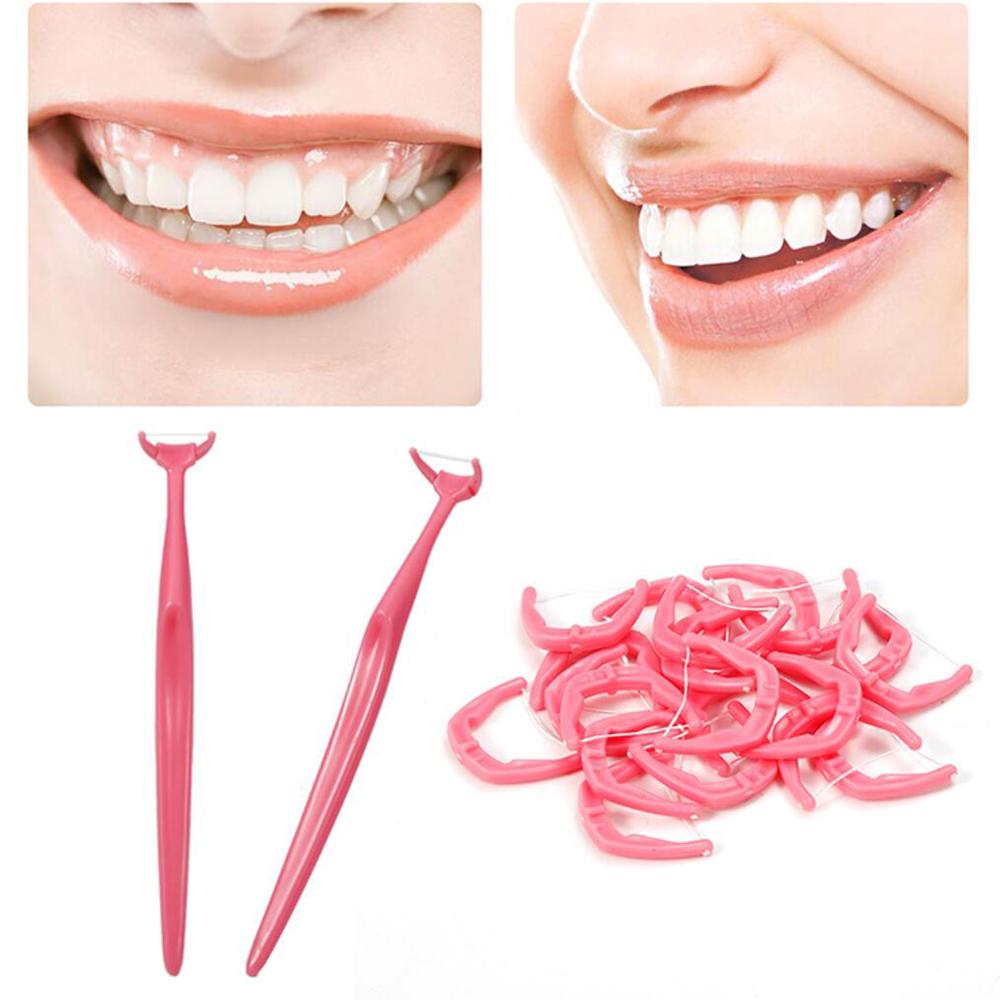 Dental Floss Picks Teeth Toothpicks Flosser Stick Tooth Dental Floss Pick Disposable Interchanging Head Tooth Cleaning Oral Care