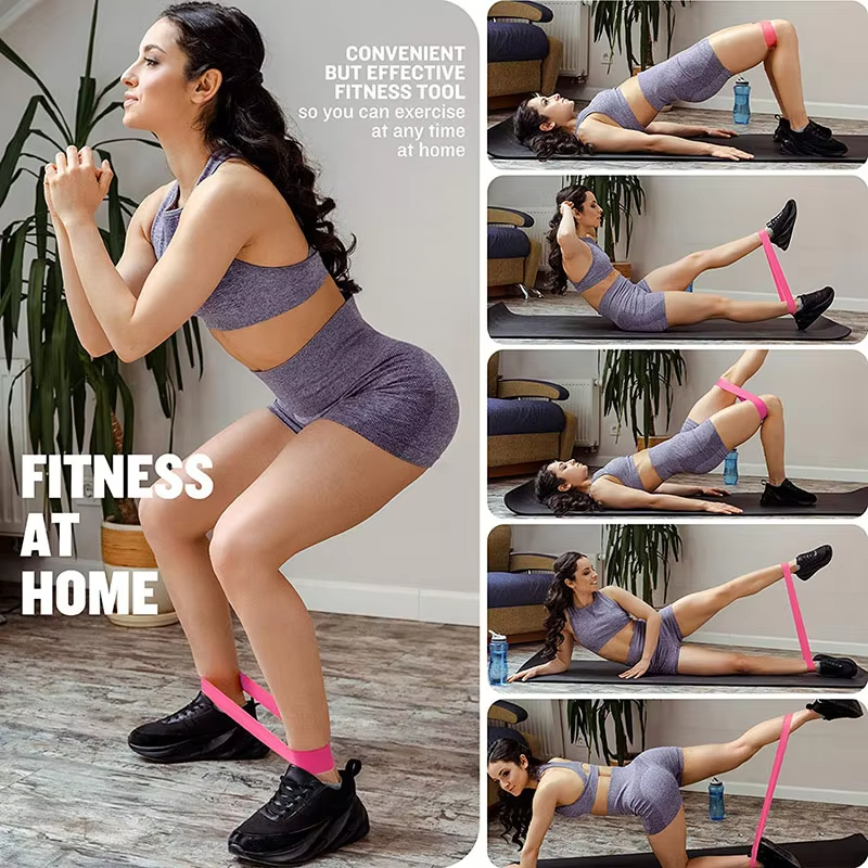 Treningsstudio med strikk, treningsutstyr, yogamotstandsbånd, finn treningsvolum, treningsøkt, kroppsbygging, pilates