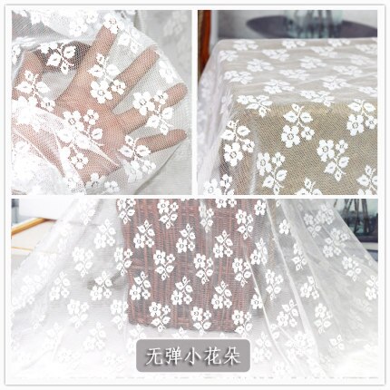 100cm * 140cm / Piece, White Embroidery Lace Cloth, Summer Dress Curtain, Wedding Dress Fabric, DIY Handmade Material: 16