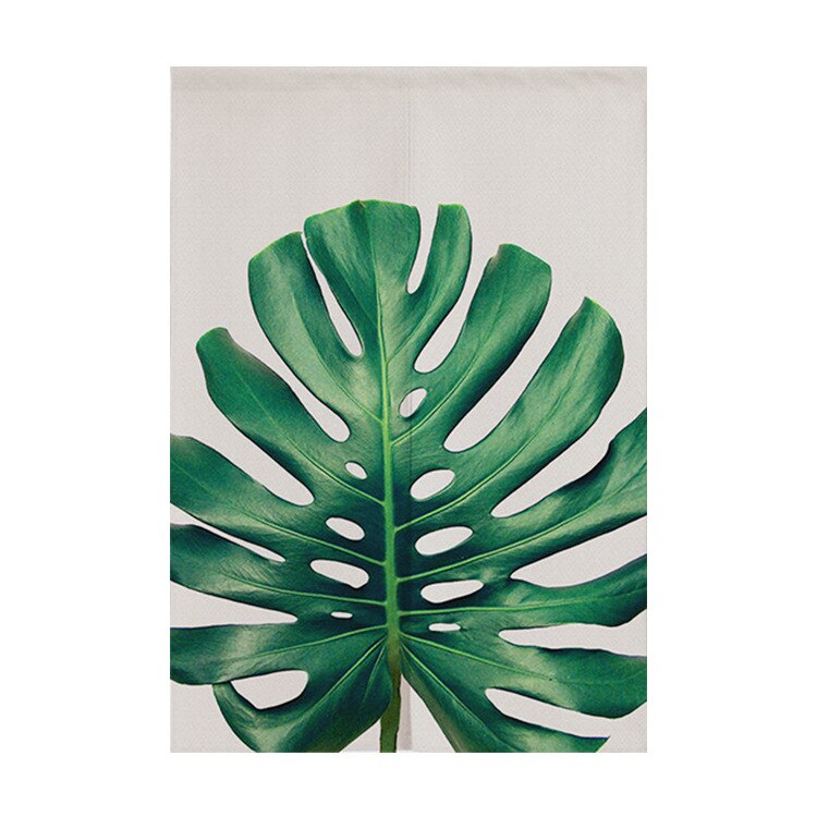 Modern blad dörr gardin vardagsrum sovrum jalusi gardin noren japansk gardin entré feng shui dörr gardin: C / 85 x 90cm