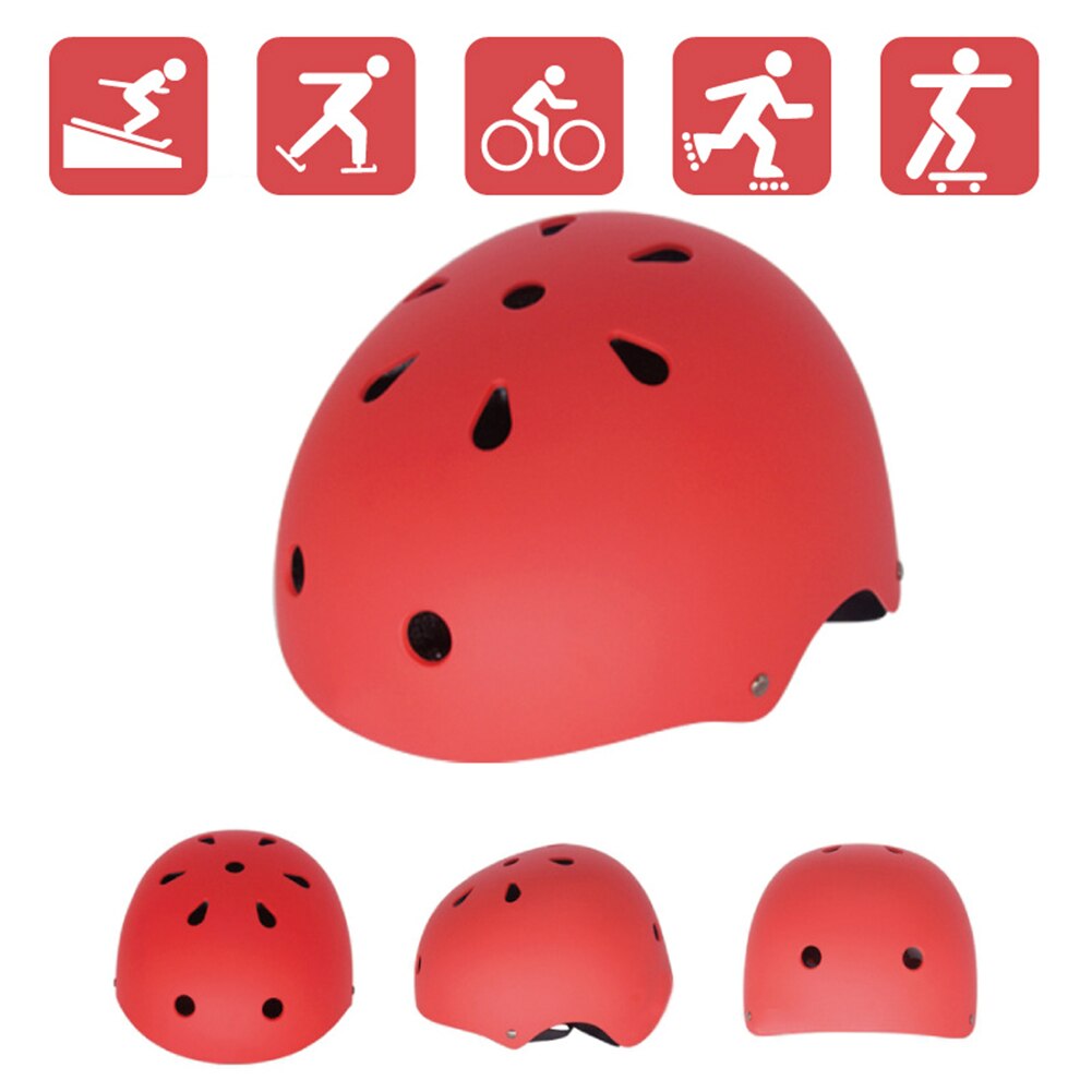 Kids Bike Helmet, Adjustable Multi-Sport Safety Cycling Skating Helmet for Toddler Boys Girls: Red / 52-54cm