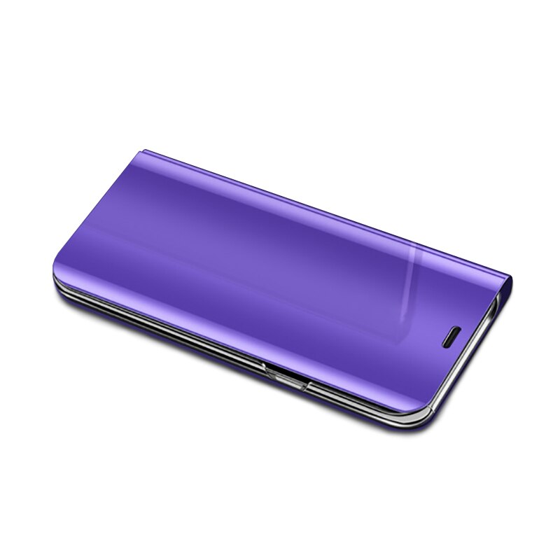 For vivo y21 Case smart mirror flip phone cases For vivo y21 y 21 21y vivoy21 magnetic stand cover coque: M90s / Purple