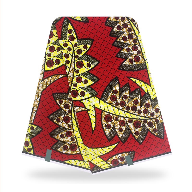 Ankara African Wax Print Fabric Real Veritable Wax 100% Cotton 6 Yards Diy Sewing Nigerian Fabric for Wedding Dress Y1117-14