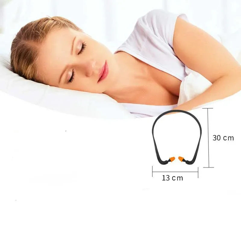 Reusable Hearing Protection Noise Reduction Earplugs Earmuff Silicone Corded Ear Plugs Ears Protector