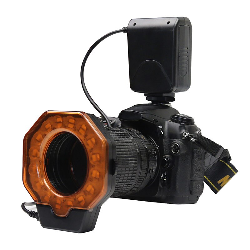 Fornorm Flash Light Led Ring Flash Licht Slr Camera Vullen Fotografie Licht Flash Voor Nikon Flash Voor Camera