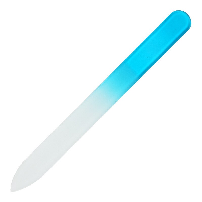 Glas Nano Nagel Datei Universal- Nagel Polieren Stange Polieren Schleif Werkzeug Manikübetreffend einstellen Professionelle Abschluss: groß-Blau