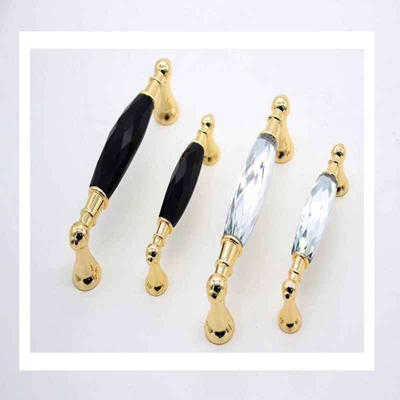 Moderne K9 Kristal Handvat Gouden Pulls Chrome Metalen Knoppen Lade Kast Deur Schoenenkast Handvat Kabinet Handvat Kast Handvat